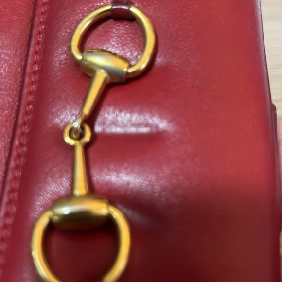 Gucci Vintage Horsebit Red Leather Wallet - Picture 13 of 13